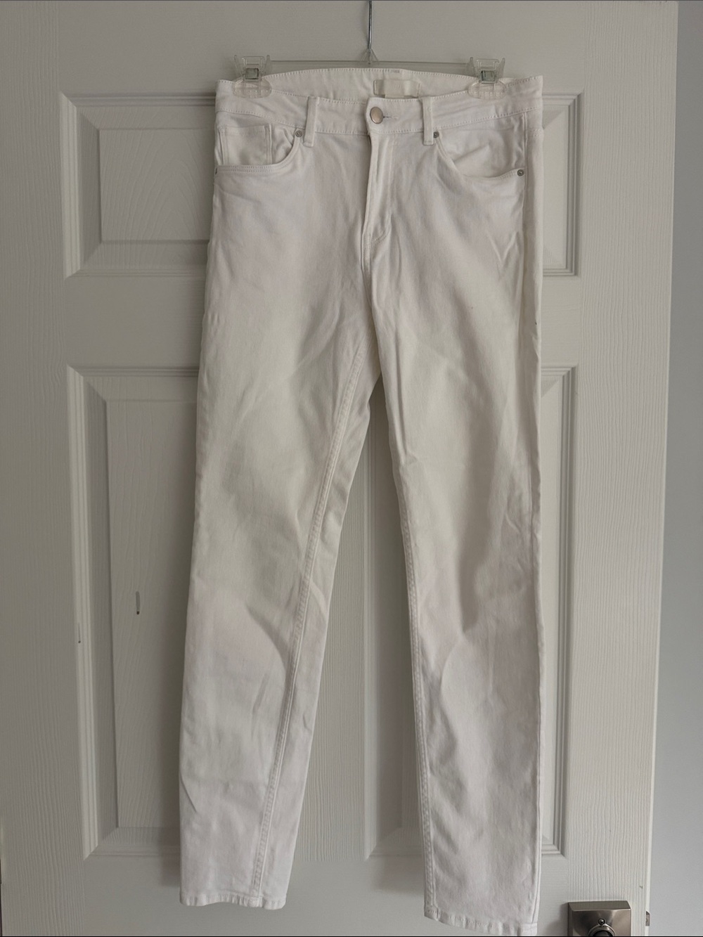 H&M Women’s Skinny Jeans in White Size 6